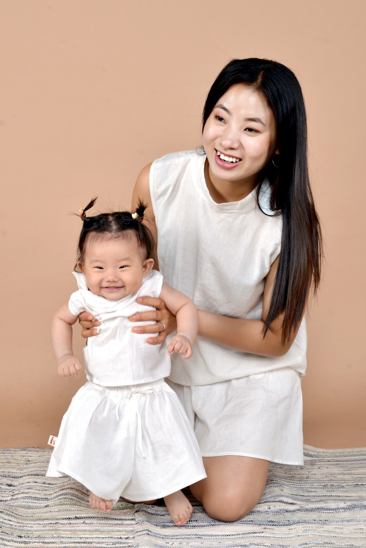 Pearl 2 Pc Handloom Cotton Shorts Set