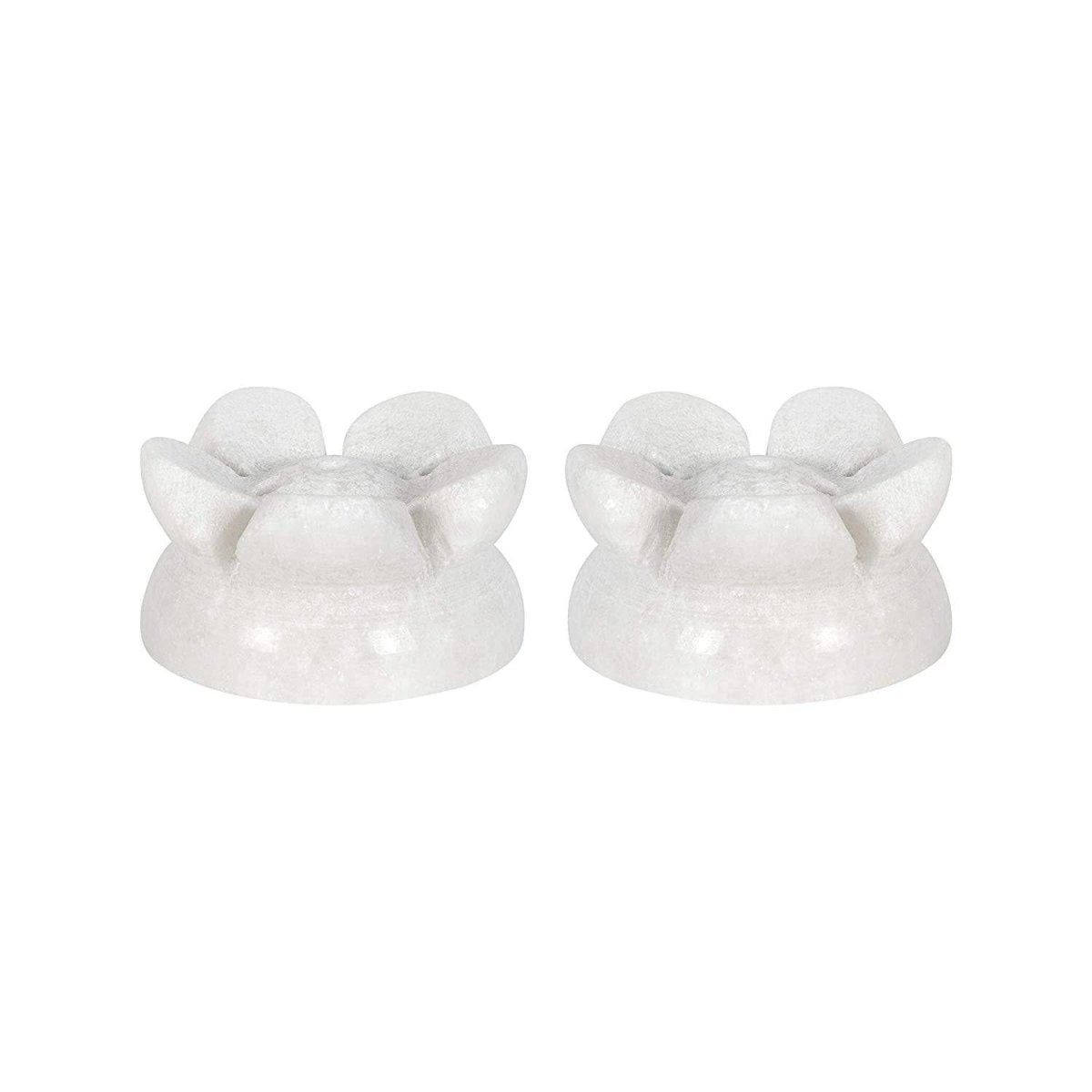 Pearl White Lotus Agarbatti Stand Set of 2- Incense Stand - Std