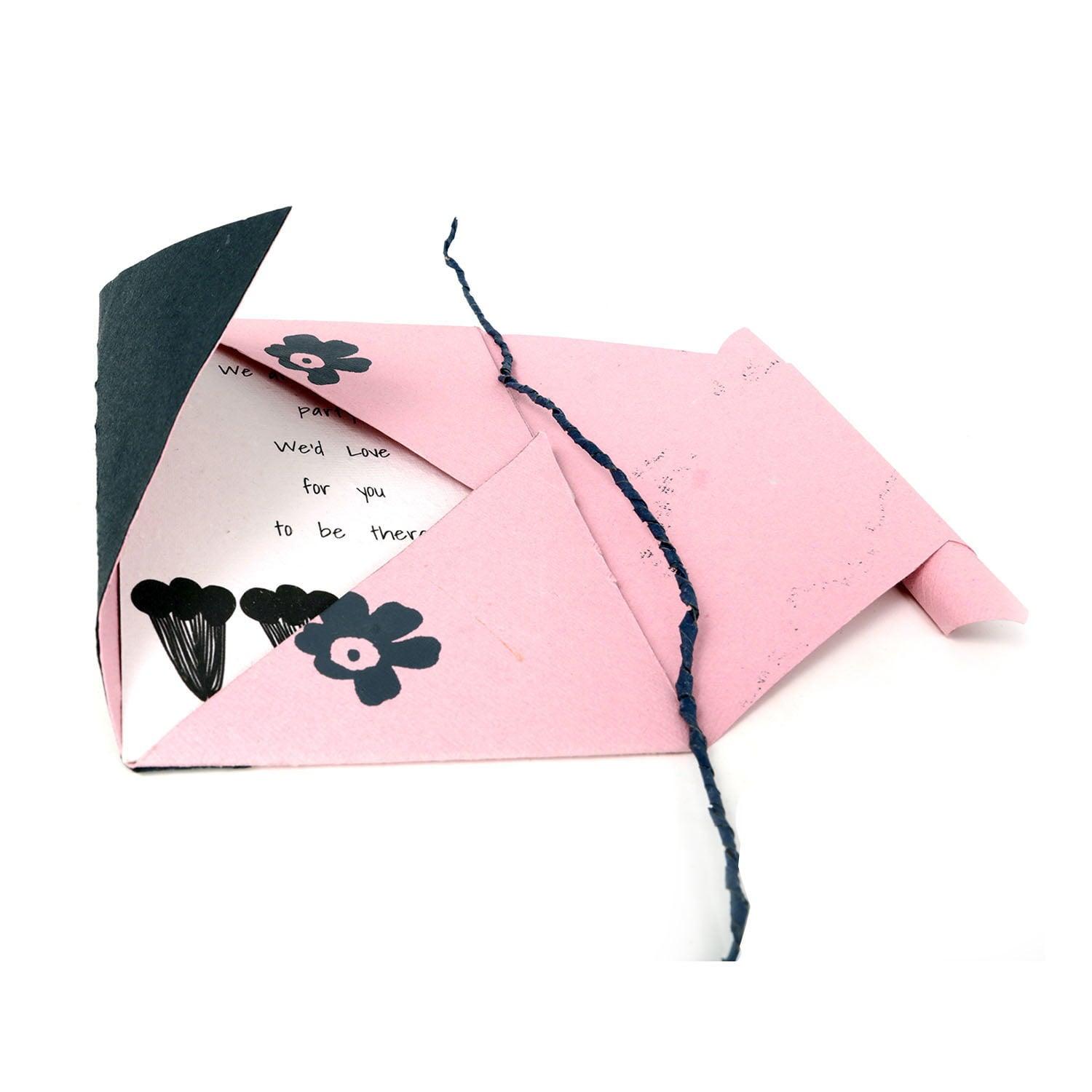 Invitation – Pink with white card