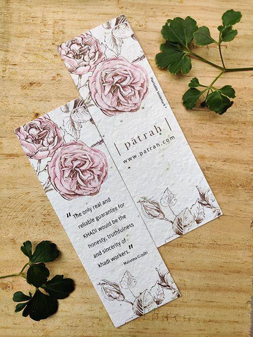 Plantable Seed-Paper Bookmark - Tulsi Seeds