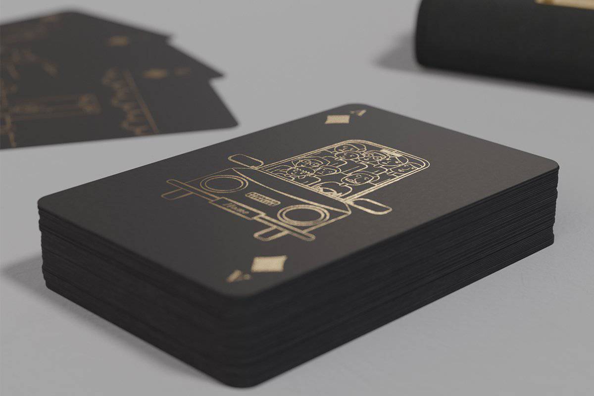 Playing Cards made of Recycled Paper - Black