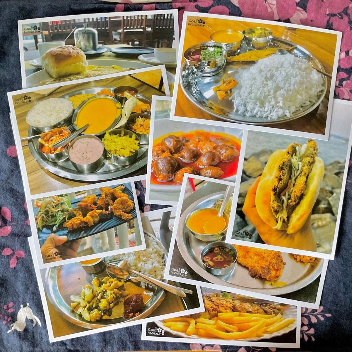 Postcards of Goan food | Pack of 9