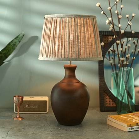 Potra Night Lamp | Handcrafted Mango Wood Table Lamp