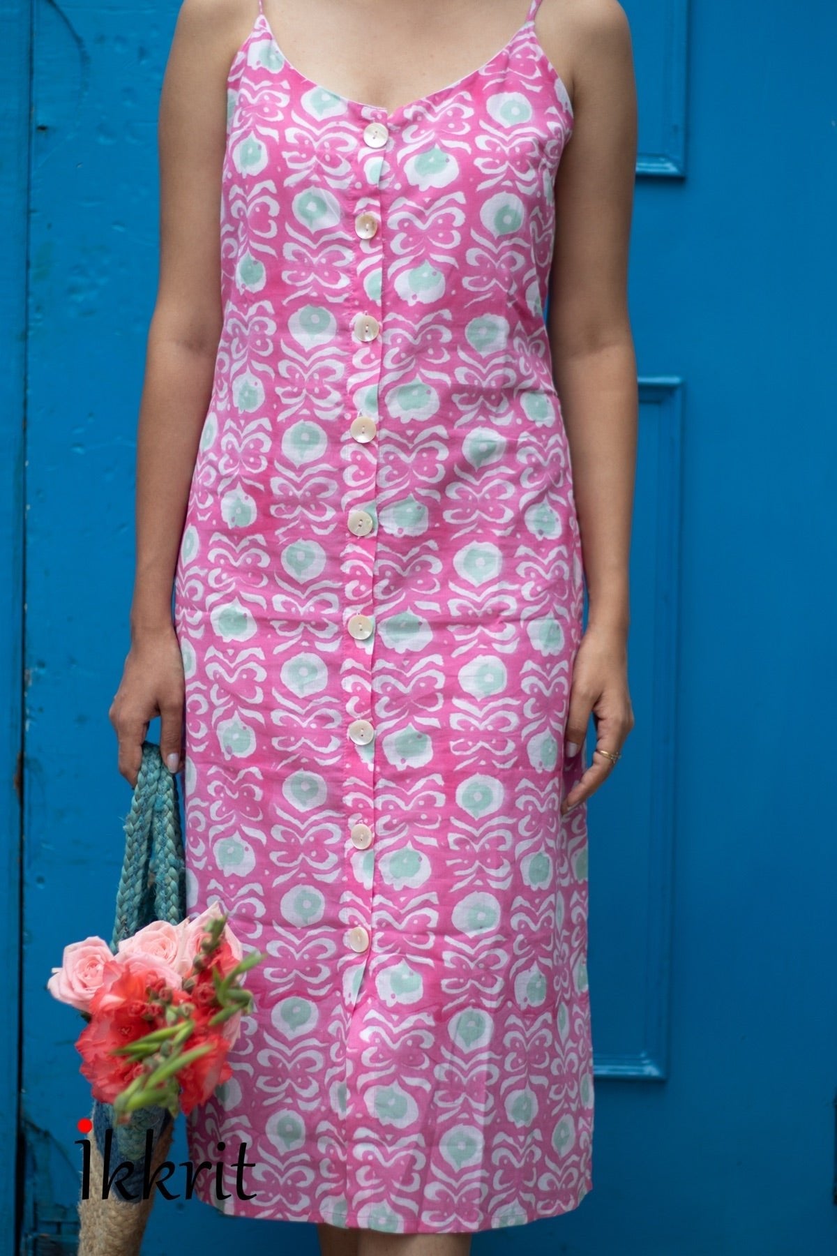 Primrose Handblock Print Cotton Dress