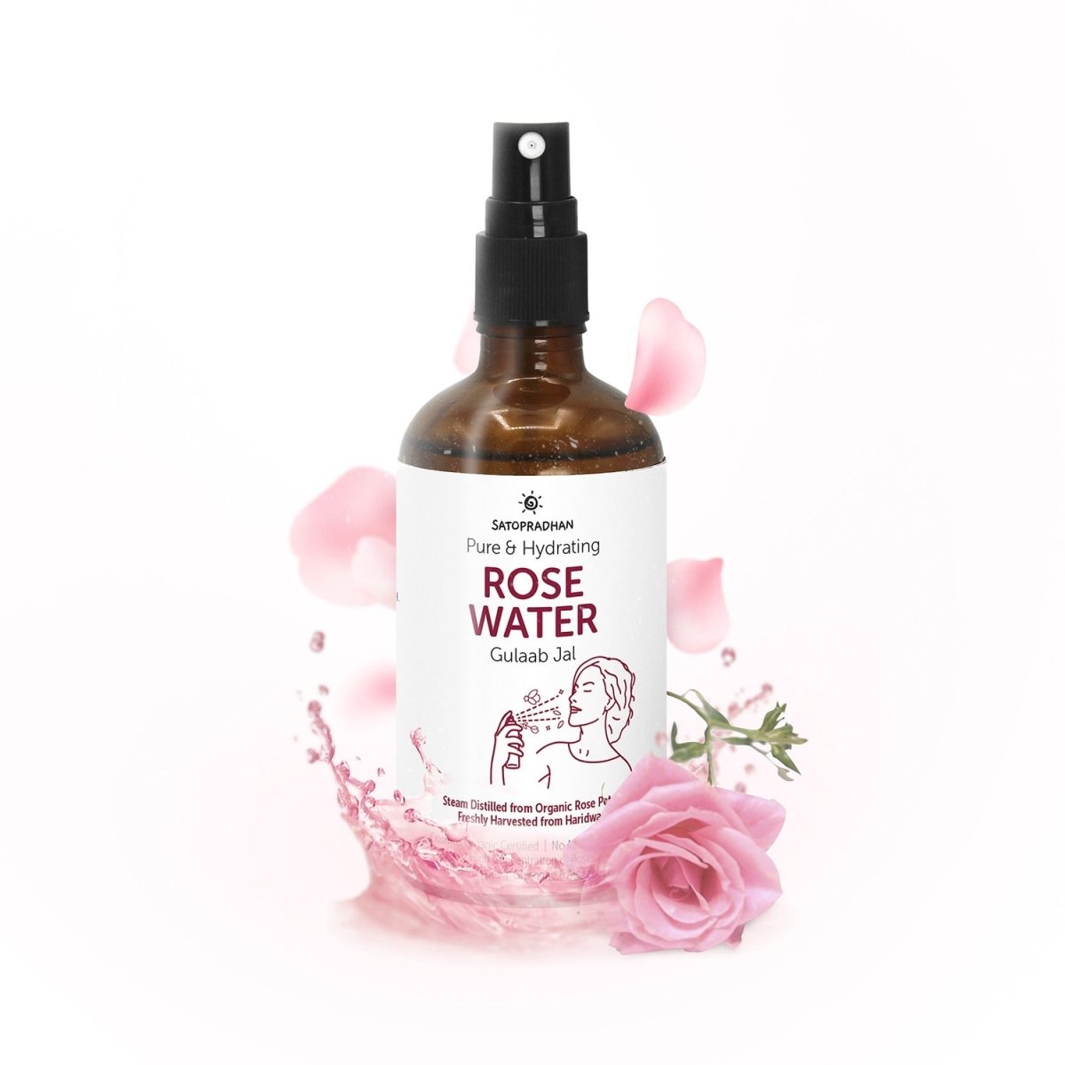 Pure Rose Water 100ml | Pore Reduction, Toning & Hydration