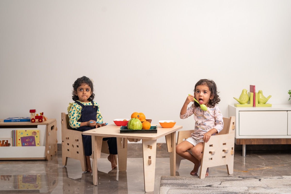 Purple Mango Wooden Weaning Chair