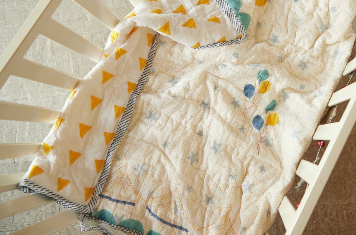Quilt - I Am Going To The Circus - Teal