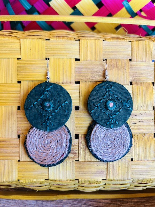 Raahi Textile Earrings | Handcrafted by Artisans