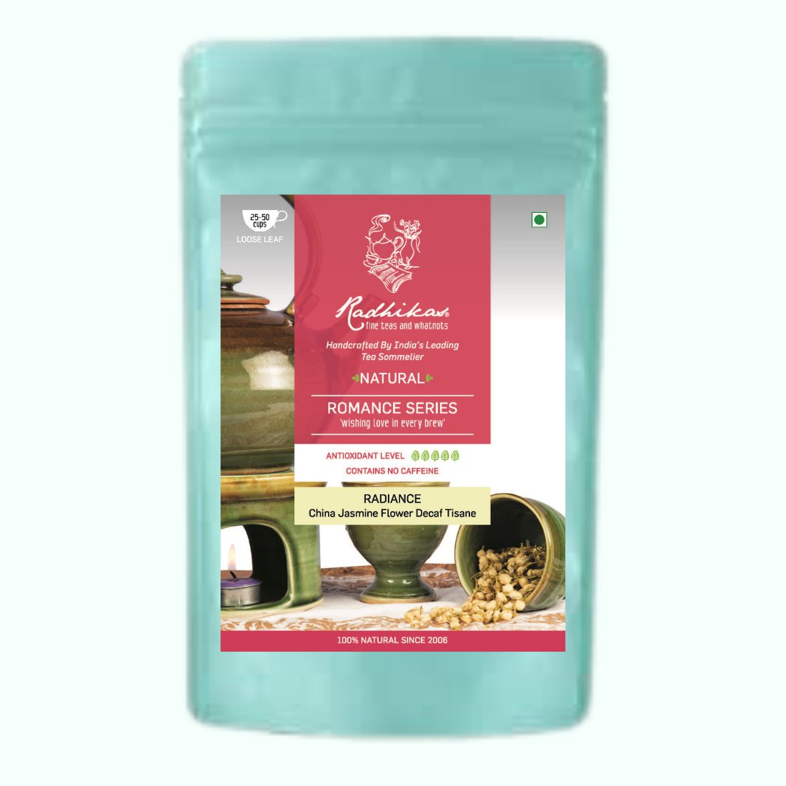 RADIANCE- China Jasmine Flower Decaf Tisane- 50 g