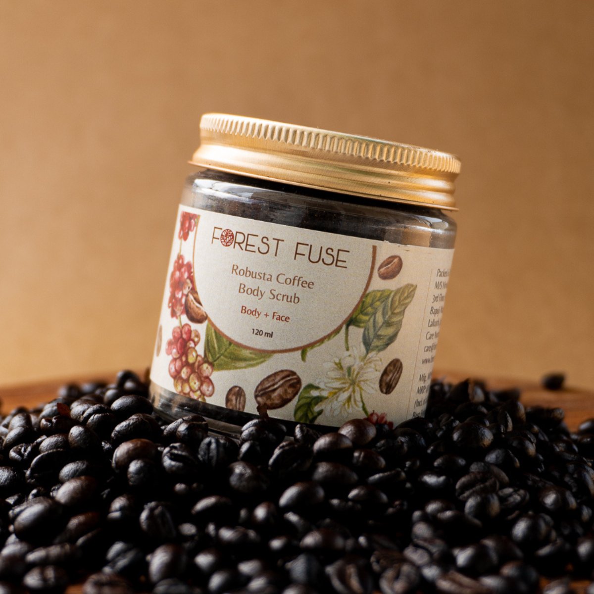 Raw Robusta Coffee Body and Face Scrub