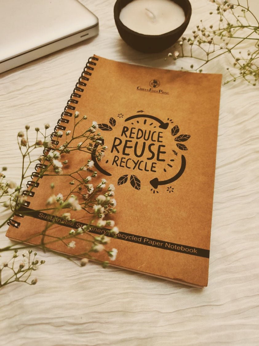 Recycled Paper Note Books | Ruled Paper Notepads | Pack of 2