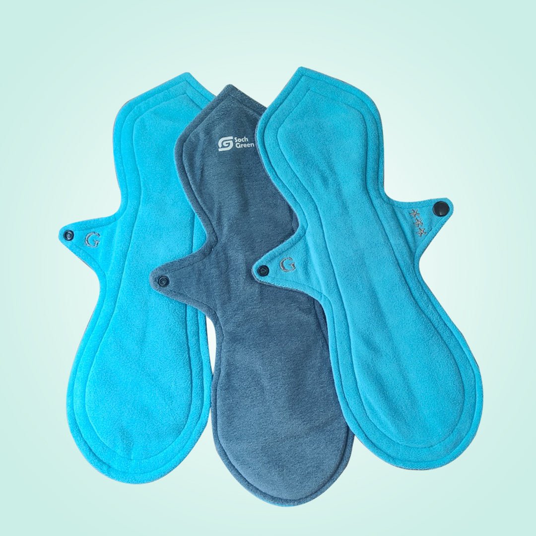 Reusable Cloth Pads (Gushy Flow) (3pc)