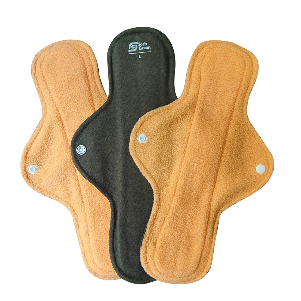 Urine Leak Reusable Cloth Pads (Quick Dry) (3 pcs)