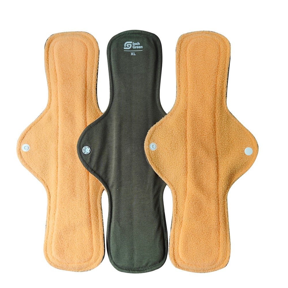 Urine Leak Reusable Cloth Pads (Quick Dry) (3 pcs)