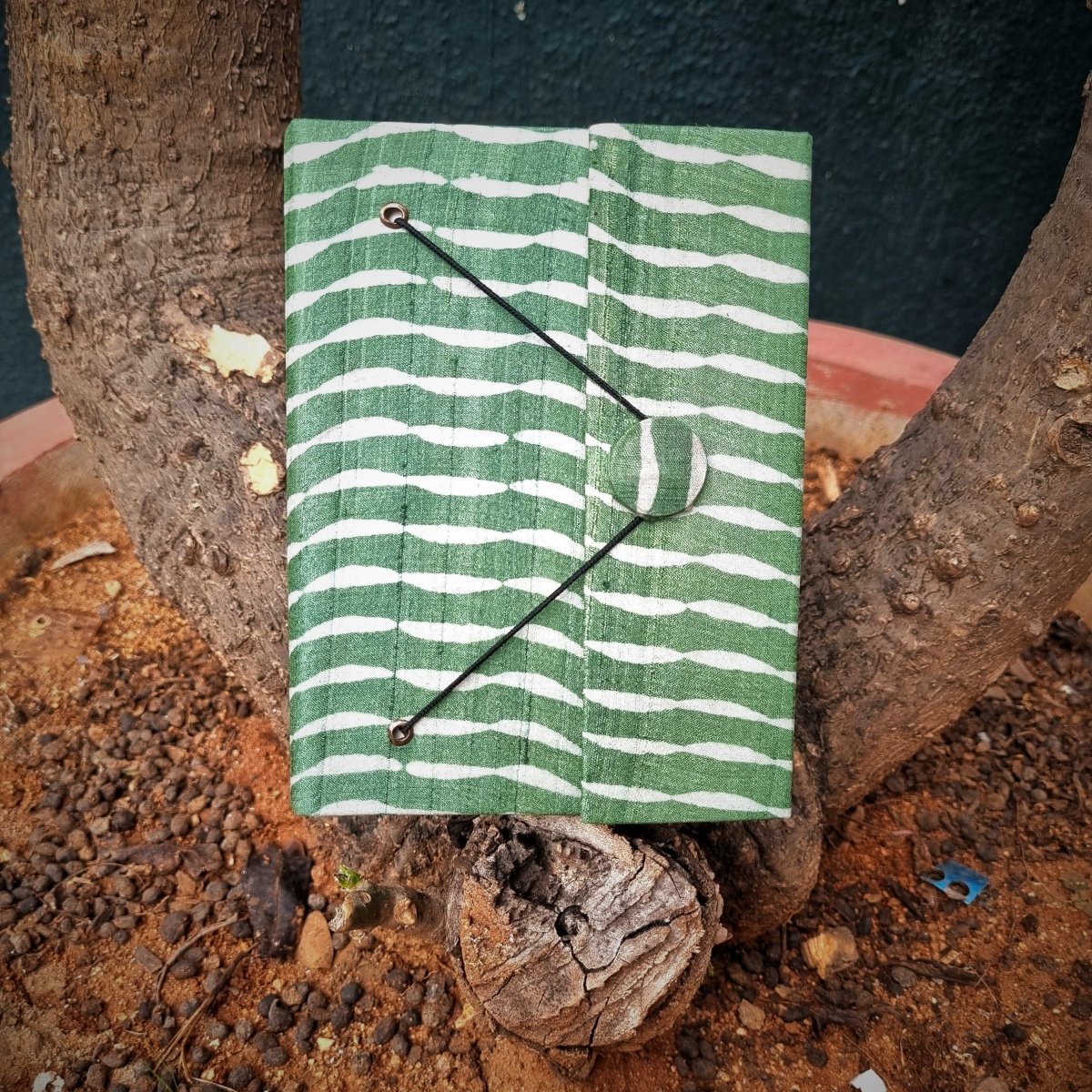 Rhythemic- Upcycled Handloom Fabric Journal