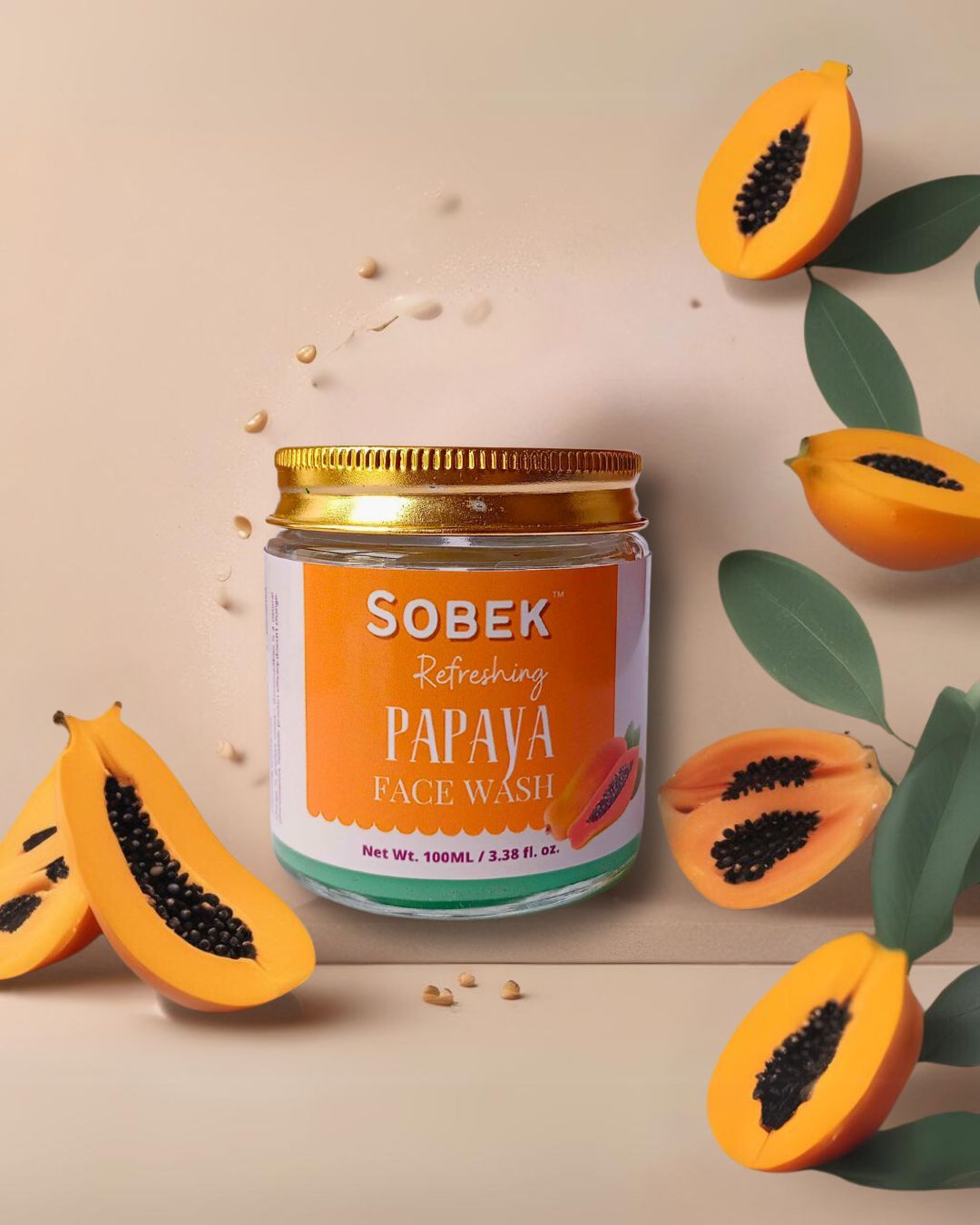 Ripe Papaya Refreshing Facewash | Toxins Free