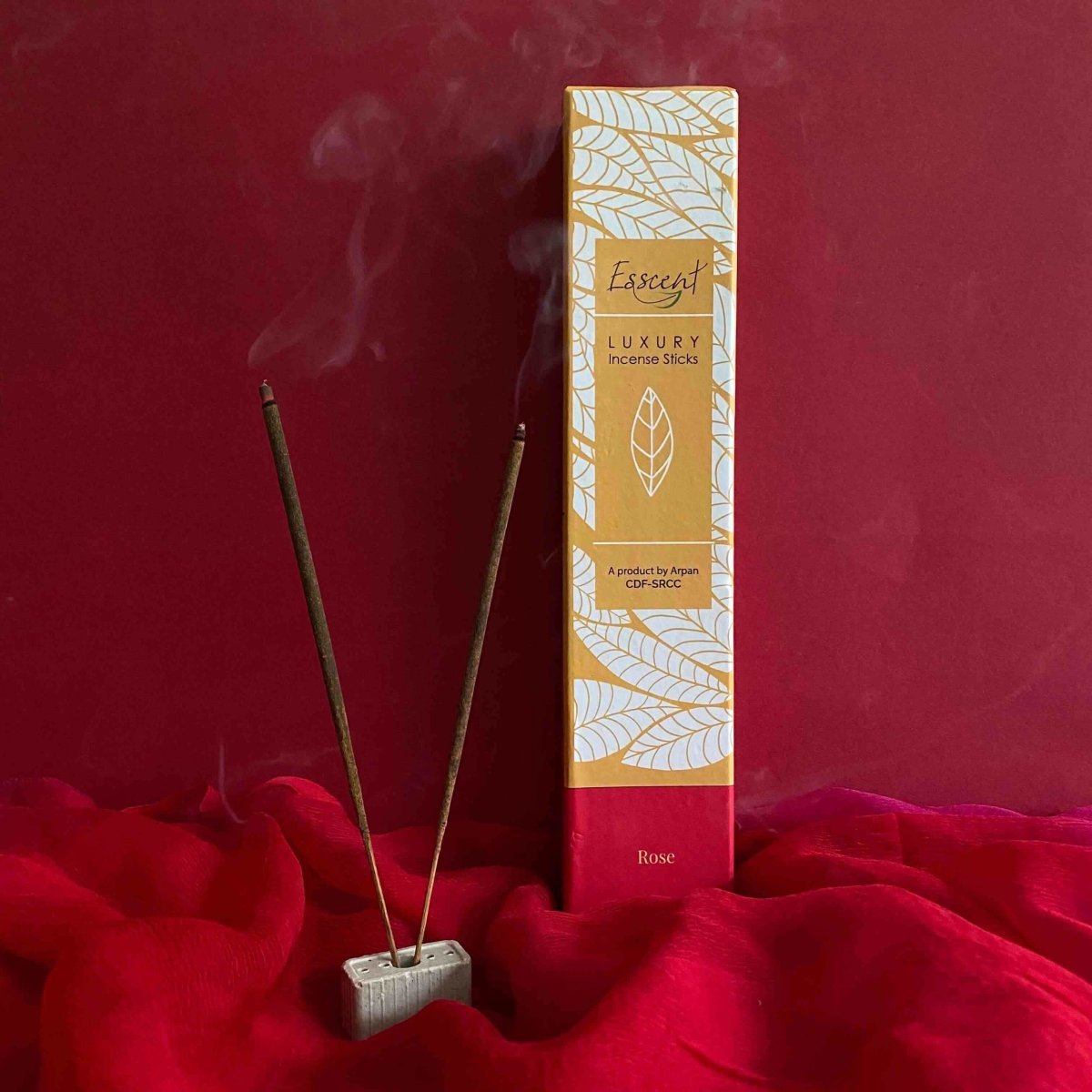 Rose Incense Sticks - Made with Flower Waste (Pack of 2)