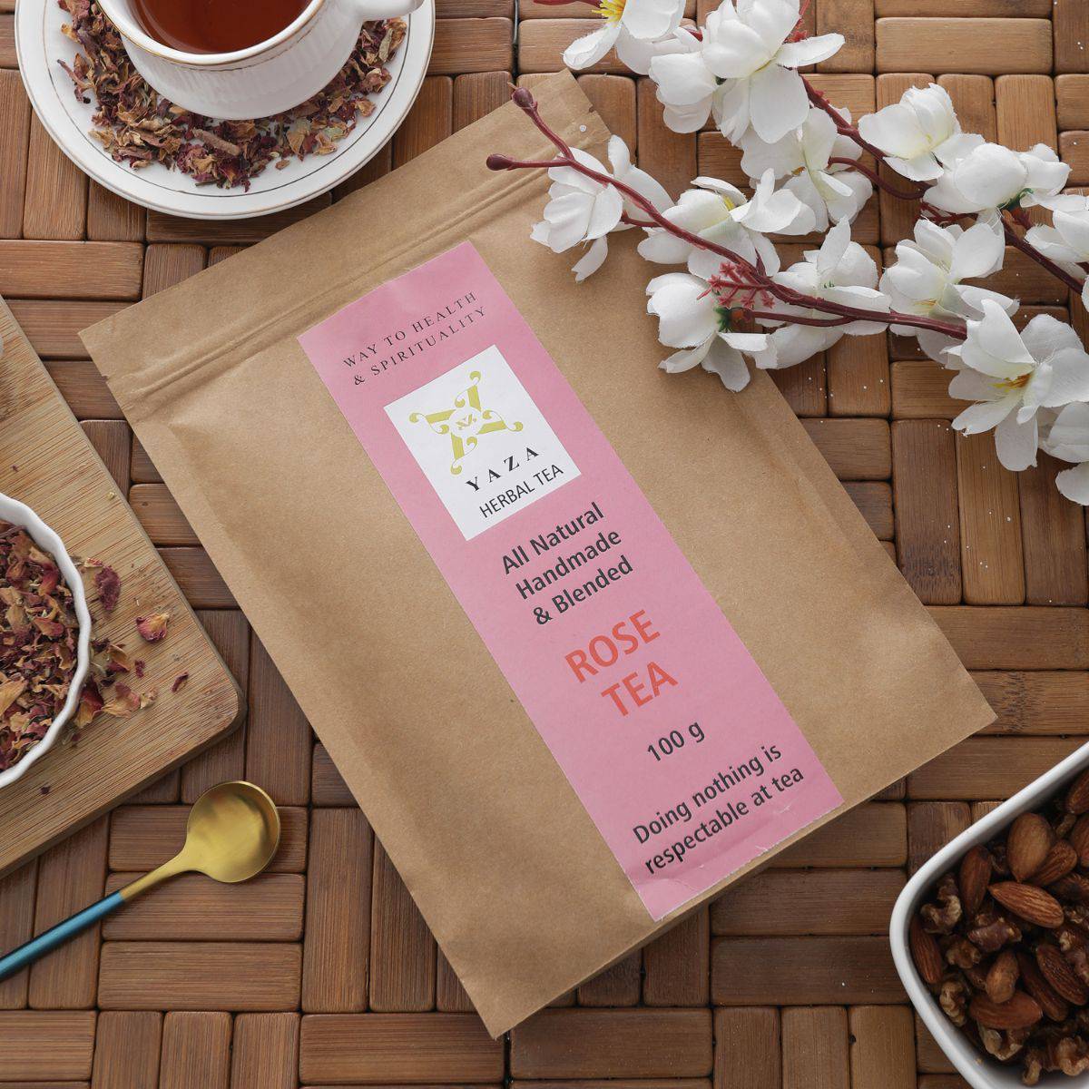 Rose Tea - The Spirit Uplifter with Great Aroma - 100g - 60 Servings