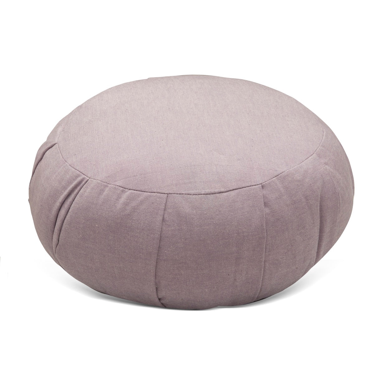 Round Zafu Meditation and Yoga Cushion- Filled with Cotton- Lavender