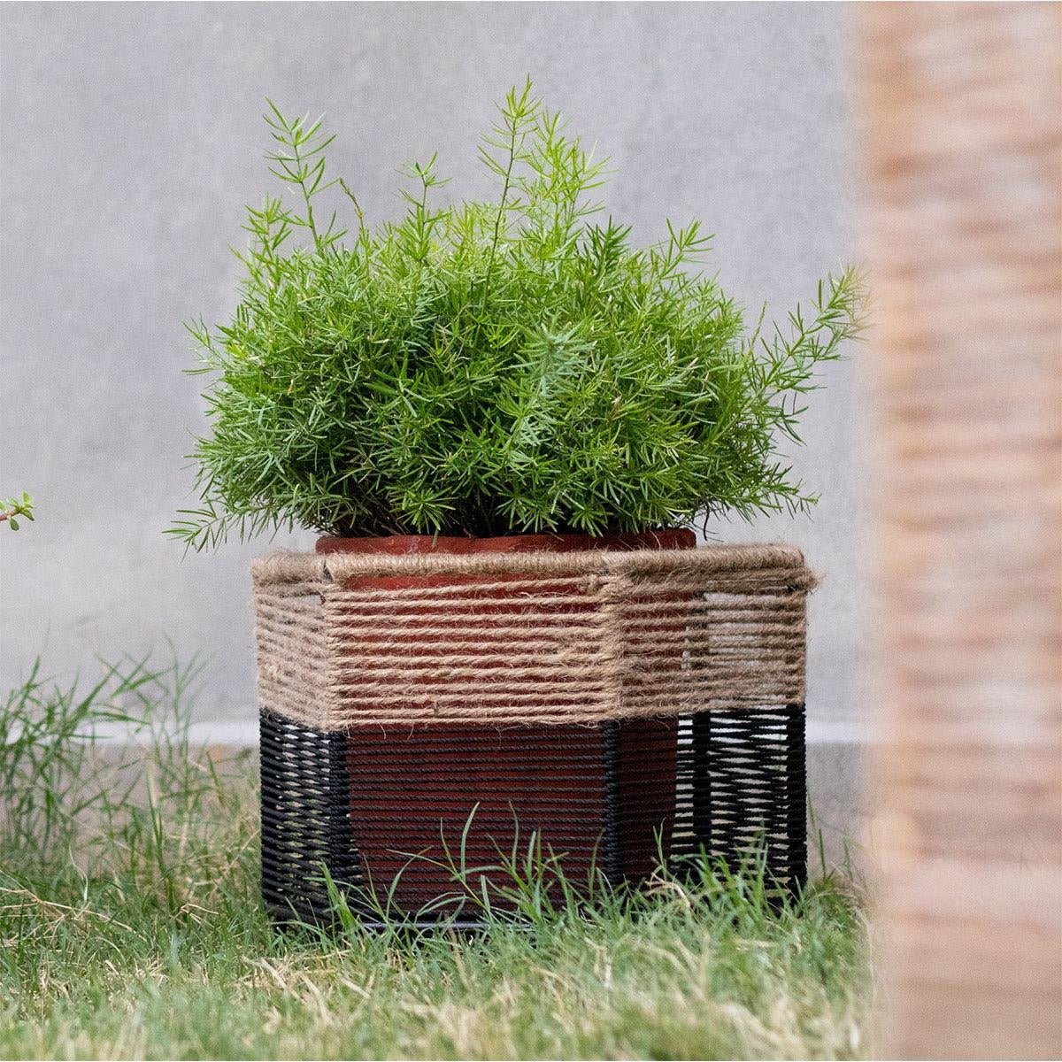 Rustic Cotton & Jute Planter