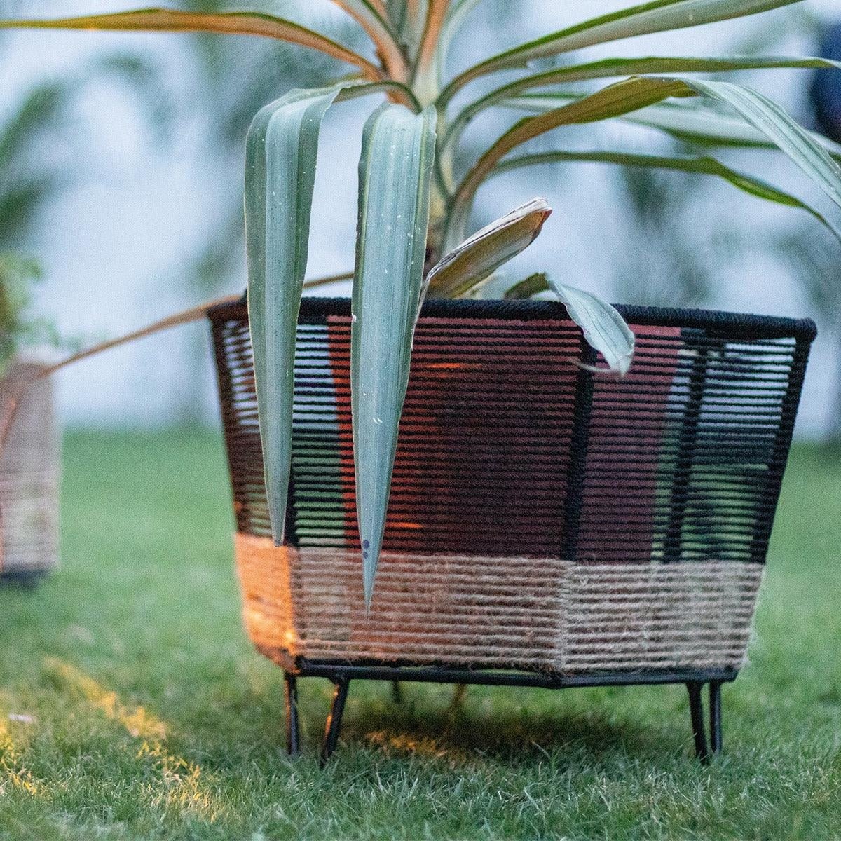 Rustic Cotton & Jute Planter