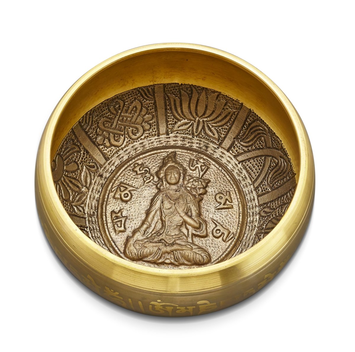 Buy Sacred Gold Mantra Bowls | 4 Inches | Shop Verified Sustainable Musical Instruments on Brown Living™