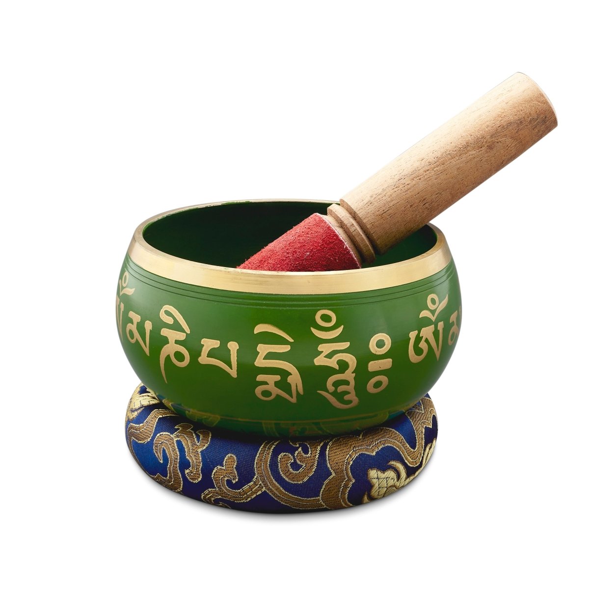 Sacred Green Mantra Bowl | 5.5 Inches