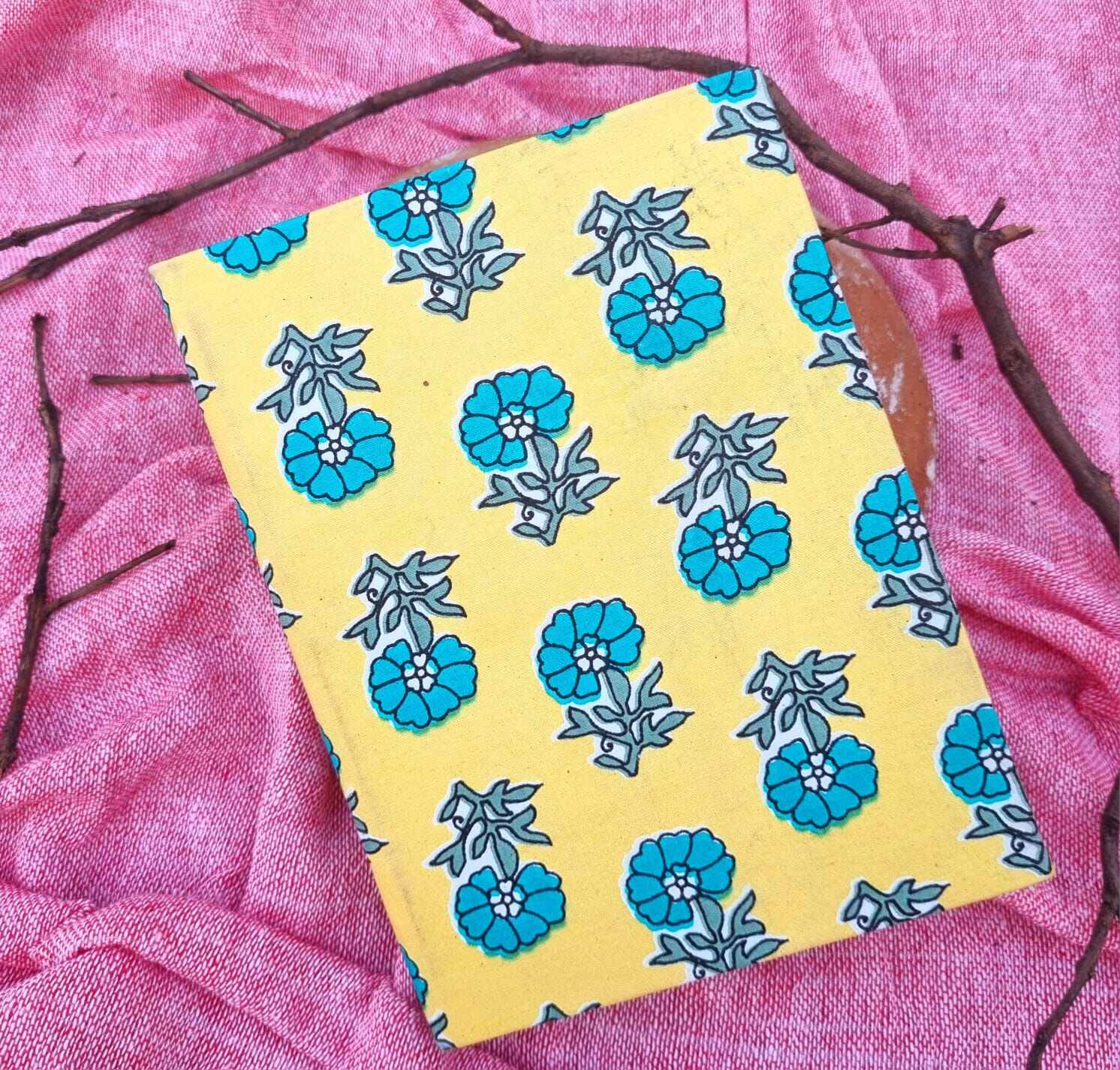 Safari Chic- Upcycled Fabric Journal-Hard-bound