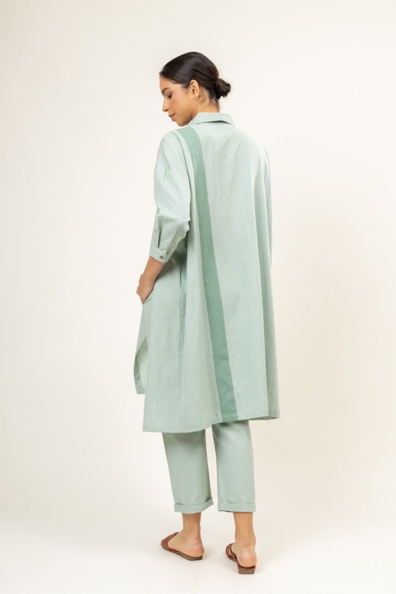 Sage Green Blake- Upcycled Cotton Tunic