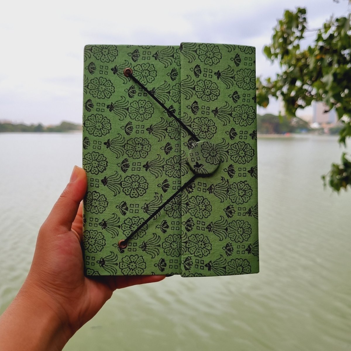 Sandesha - Upcycled Handloom Fabric Journal