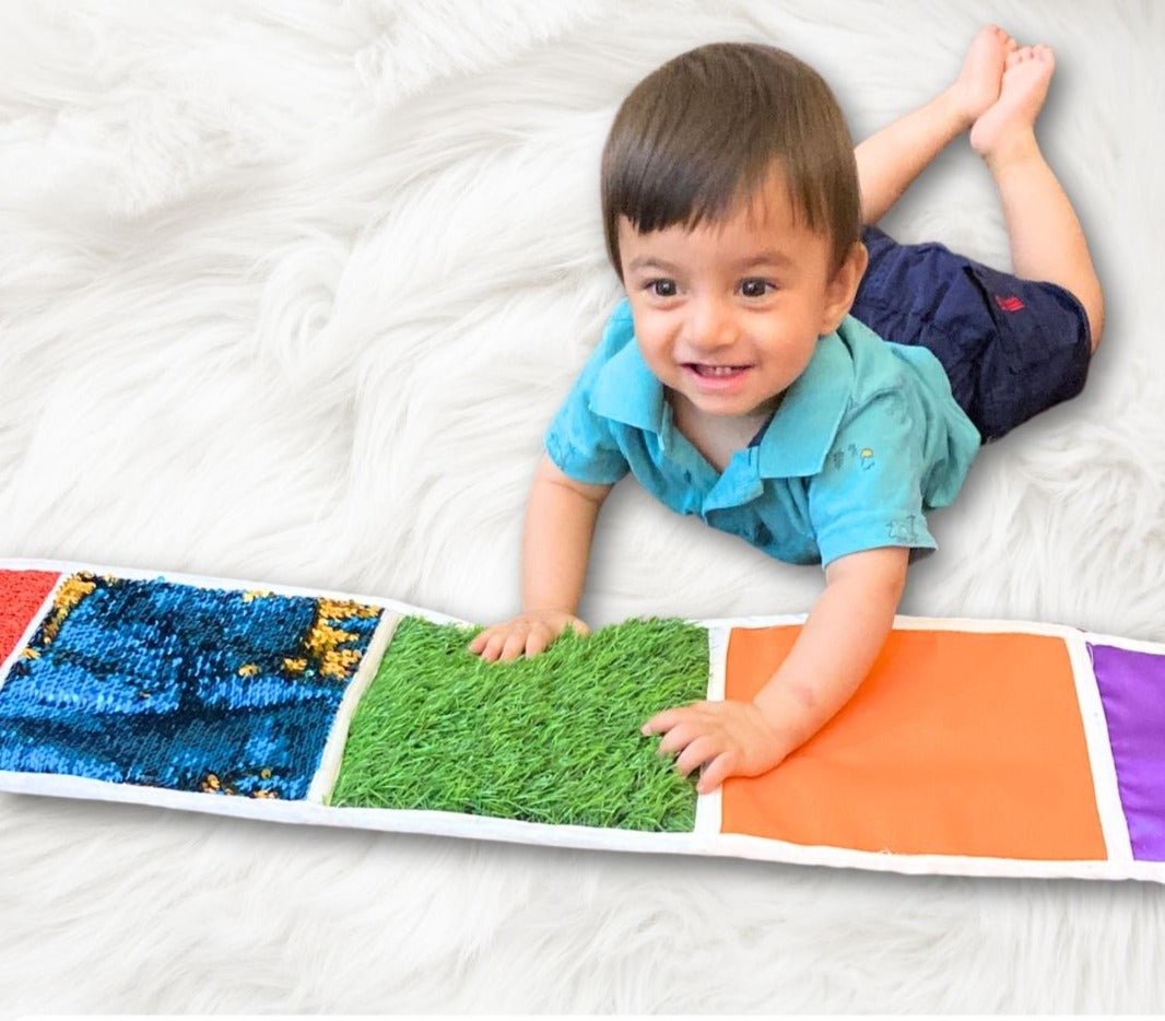 Sensory Feel And Explore Mats for 0-2 Year Old | 10 Textures