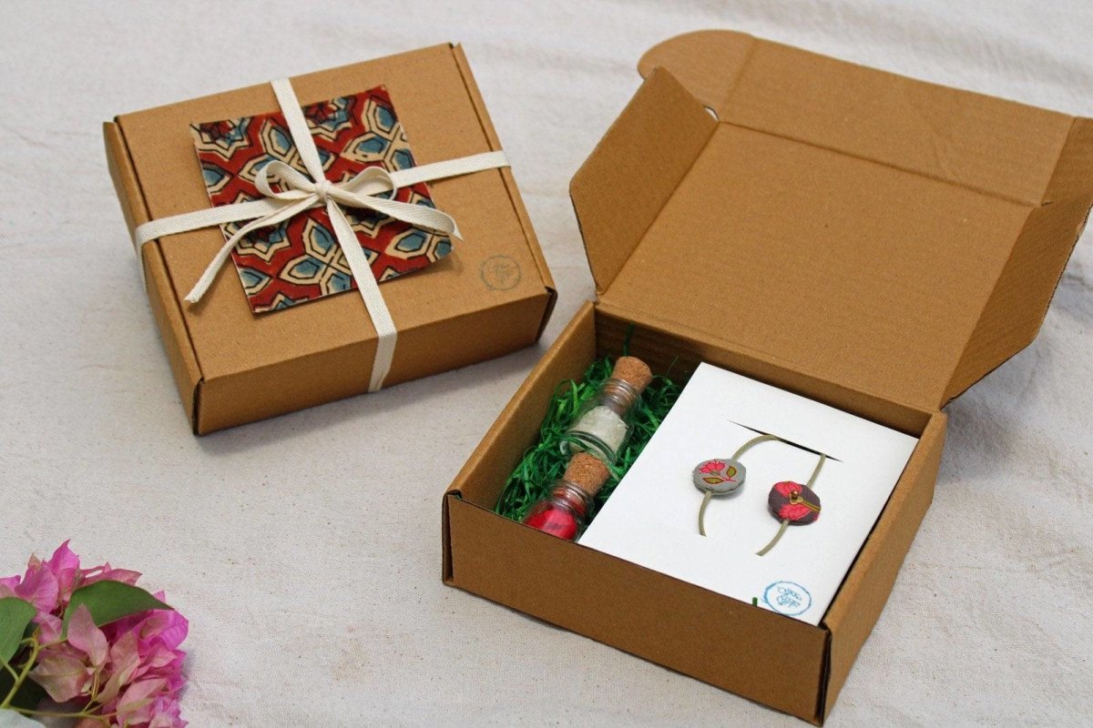 Set of 2 Artisanal Rakhi #4 ( Assorted )