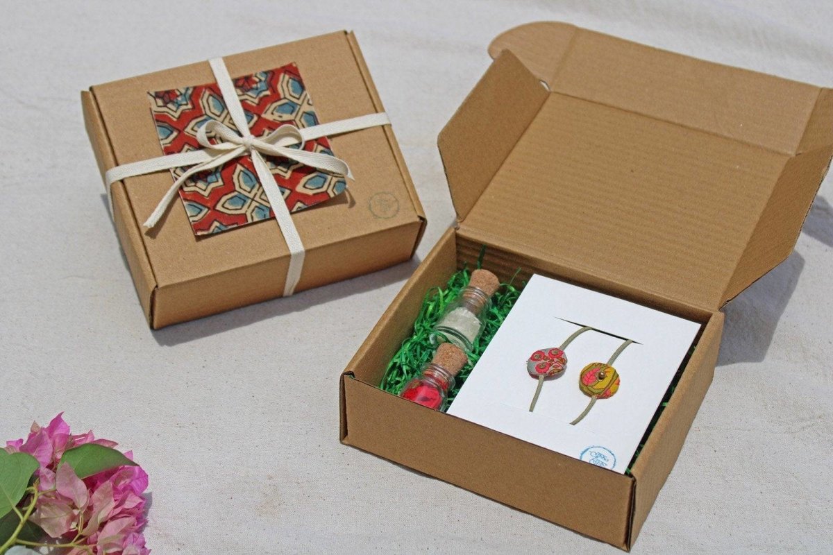 Set of 2 Artisanal Rakhi #5 (Assorted)