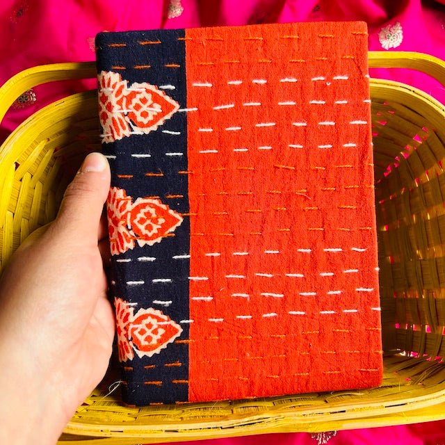 Shaam - Upcycled Fabric Journal-Hard-bound