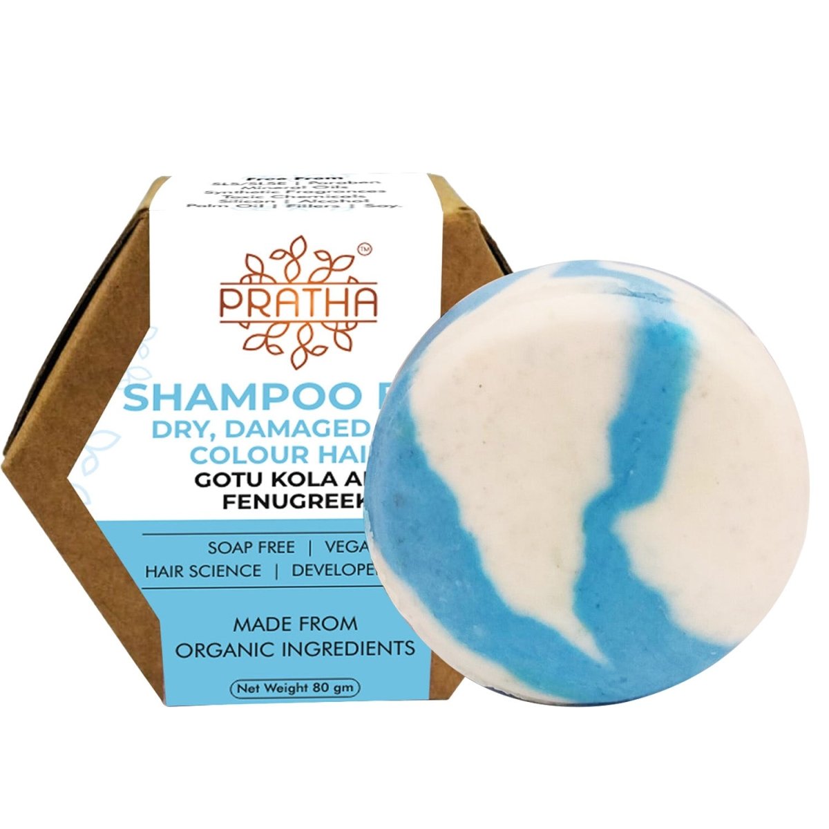 Shampoo Bar | Gotu Kola, Fenugreek | For Dry, Colored & Damaged Hair