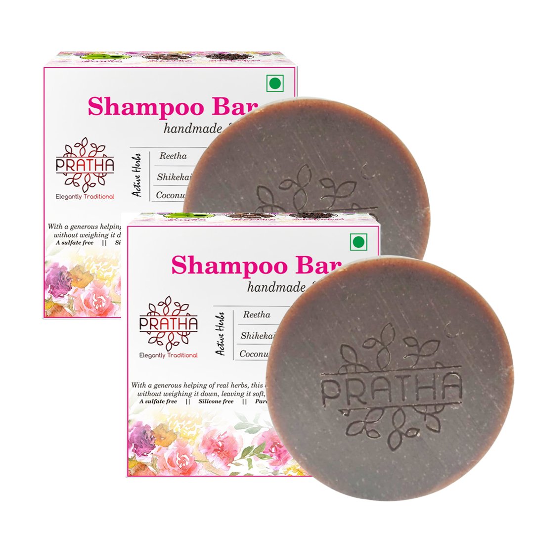 Shampoo Bar | Pack of 2 | Shikakai, Reetha, Amala, Bhrujngaraj, Coconut Milk, Hibiscus