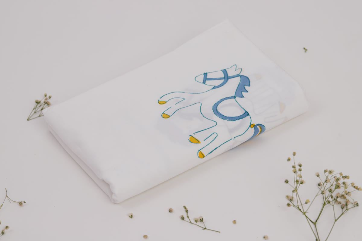 Sheet - I Am Going To The Circus - Teal