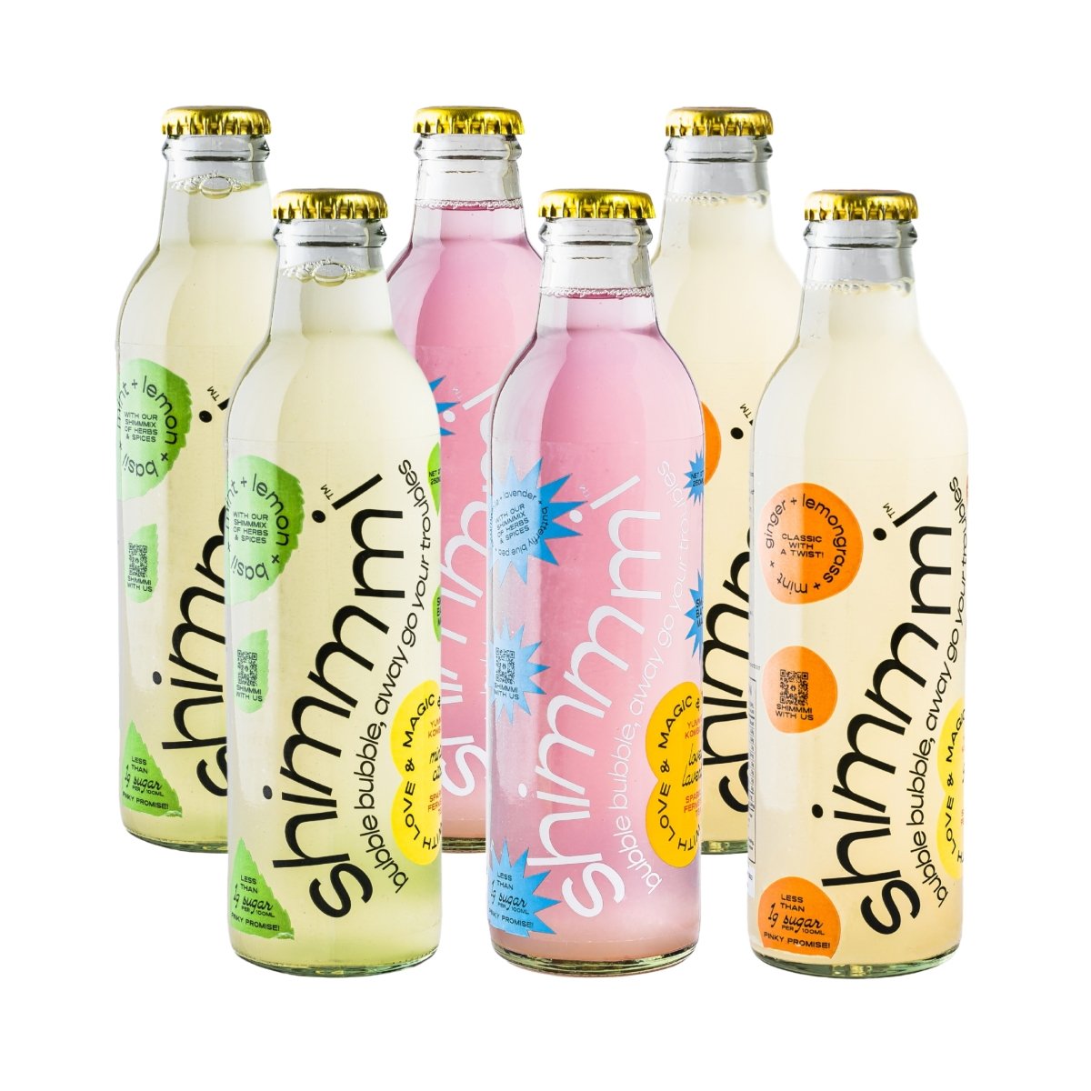 Kombucha - Sparkling Fermented Tea | Fan Favourite Box | Box of 6 (250ml x 6)