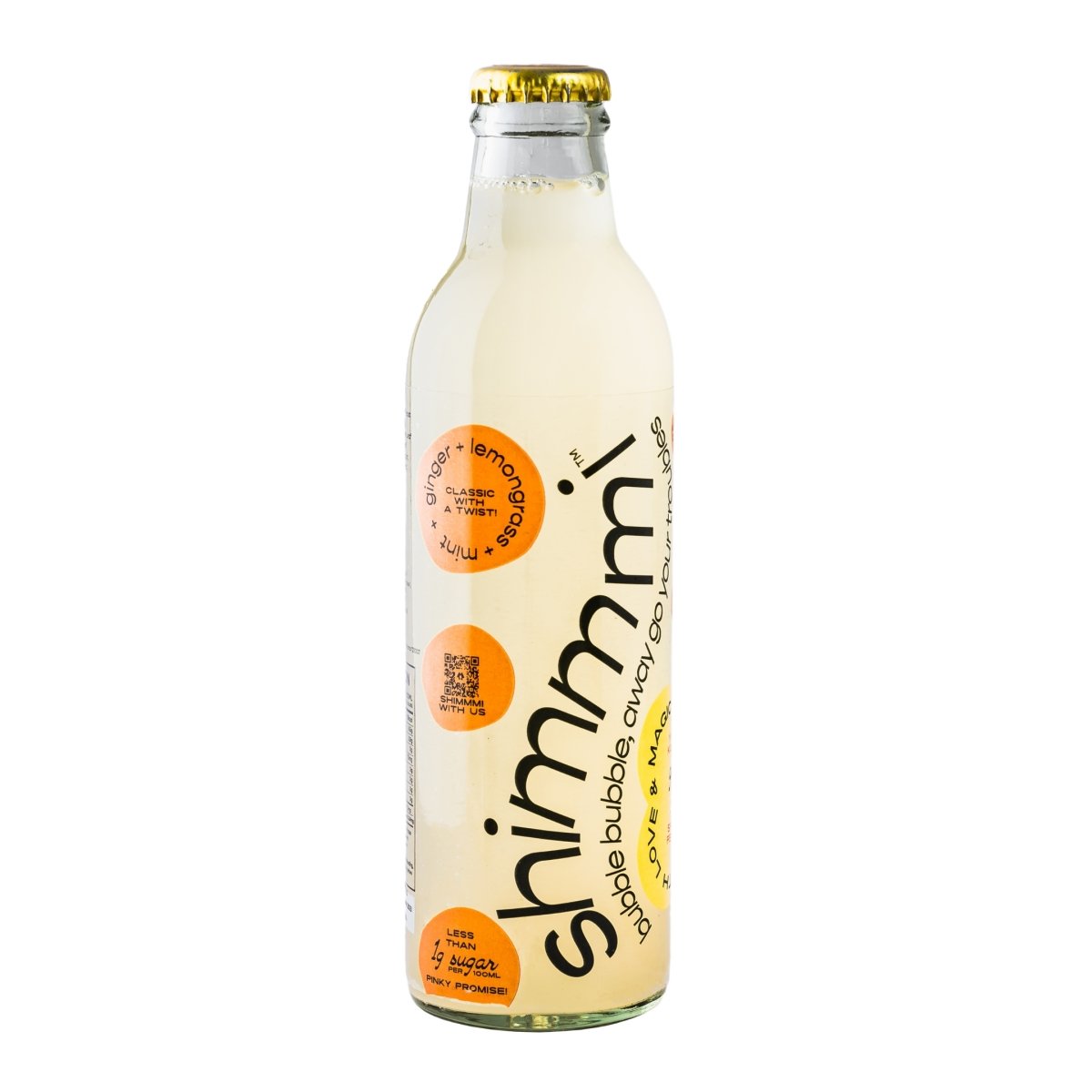 Kombucha - Sparkling Fermented Tea | Ginger Grass | Box of 6 (250ml x 6)