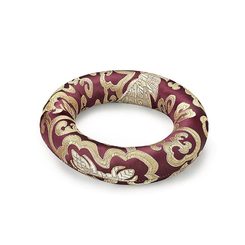 Silk Ring Cushions for Singing Bowl-Purple-10cms