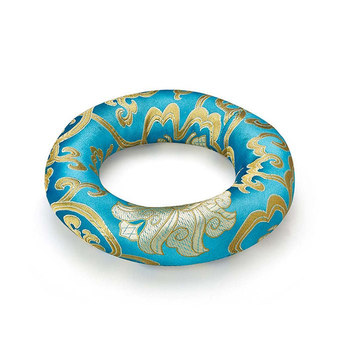 Silk Ring Cushions for Singing Bowl-Sky Blue-12cms