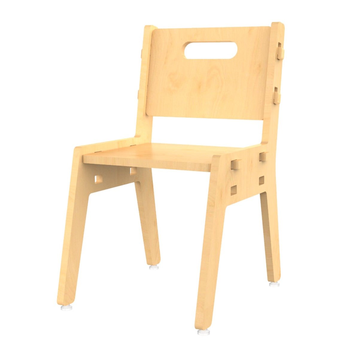 Silver Peach Childrens Wooden Chair