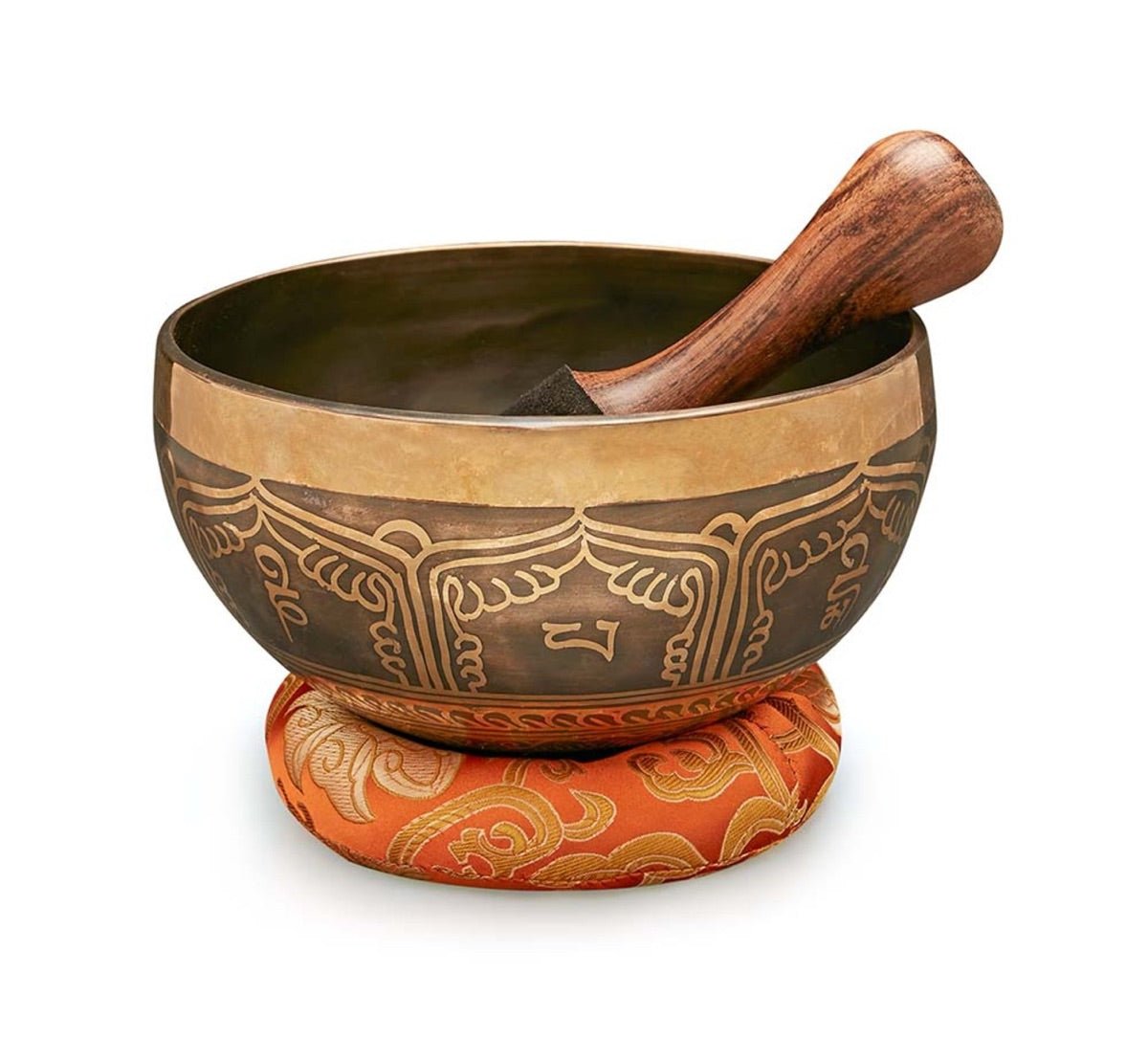 Singing Bowl Handmade Flower of life- 6"