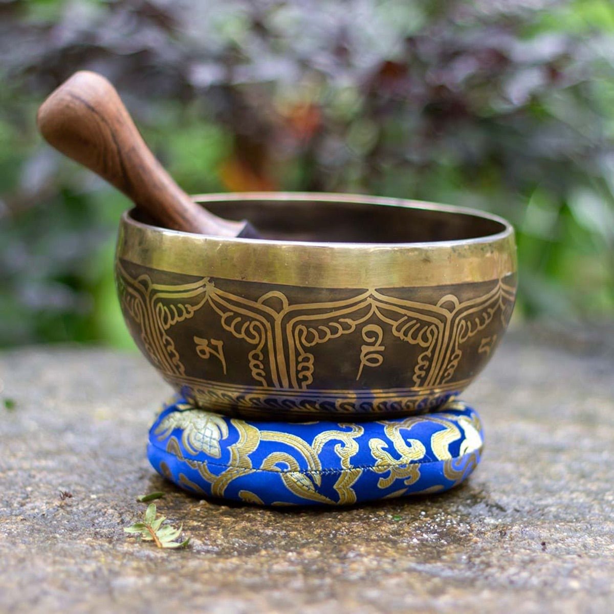 Singing Bowl Handmade Flower of life- 7"