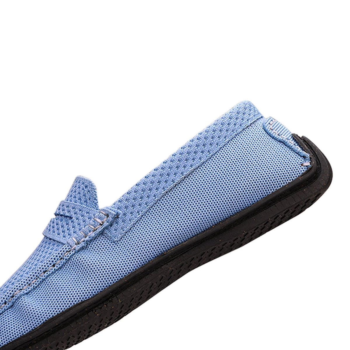 Sky Blue Moc Mens Shoes Loafers