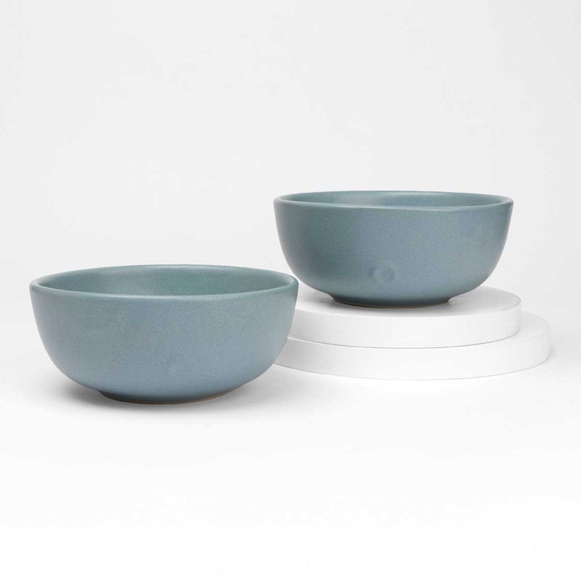 Sky Recycled Ceramic Bowls | Set of 2