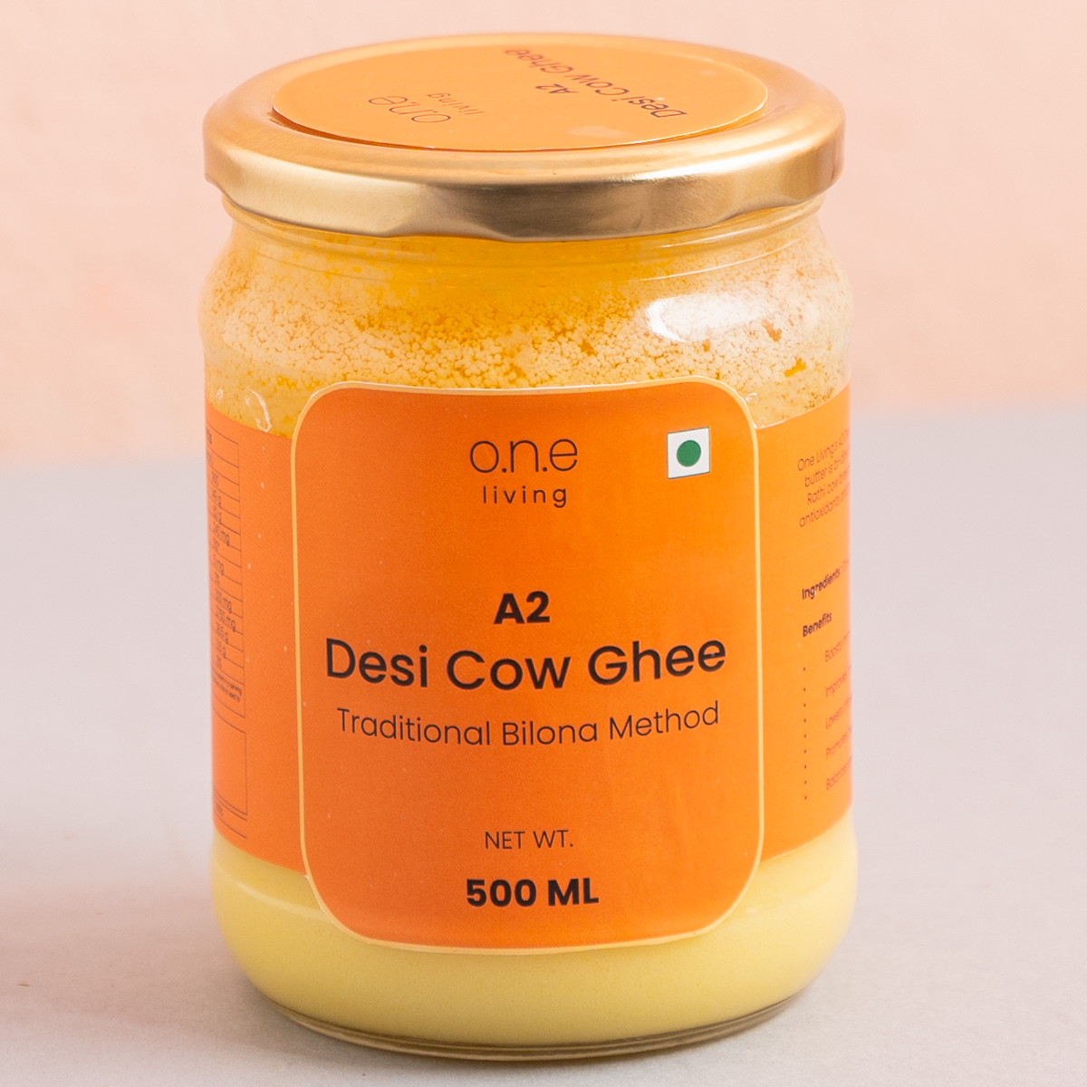 A2 Desi Cow Ghee | 500ml | Traditional Bilona Method