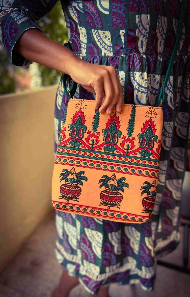 Sling Bag - Pure Cotton- Kumbam