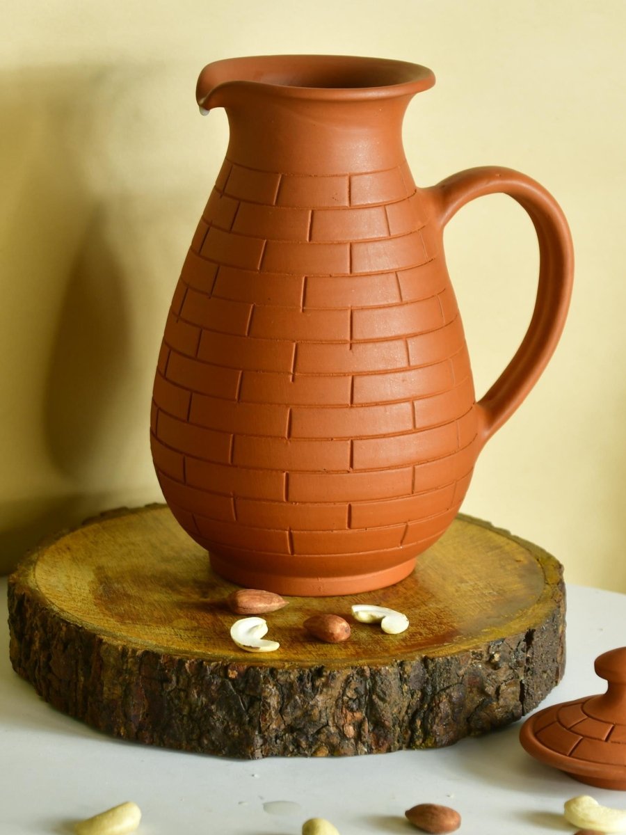 Sowpeace Earthy Elegance: Handcrafted Jug for Every Sip & Stash