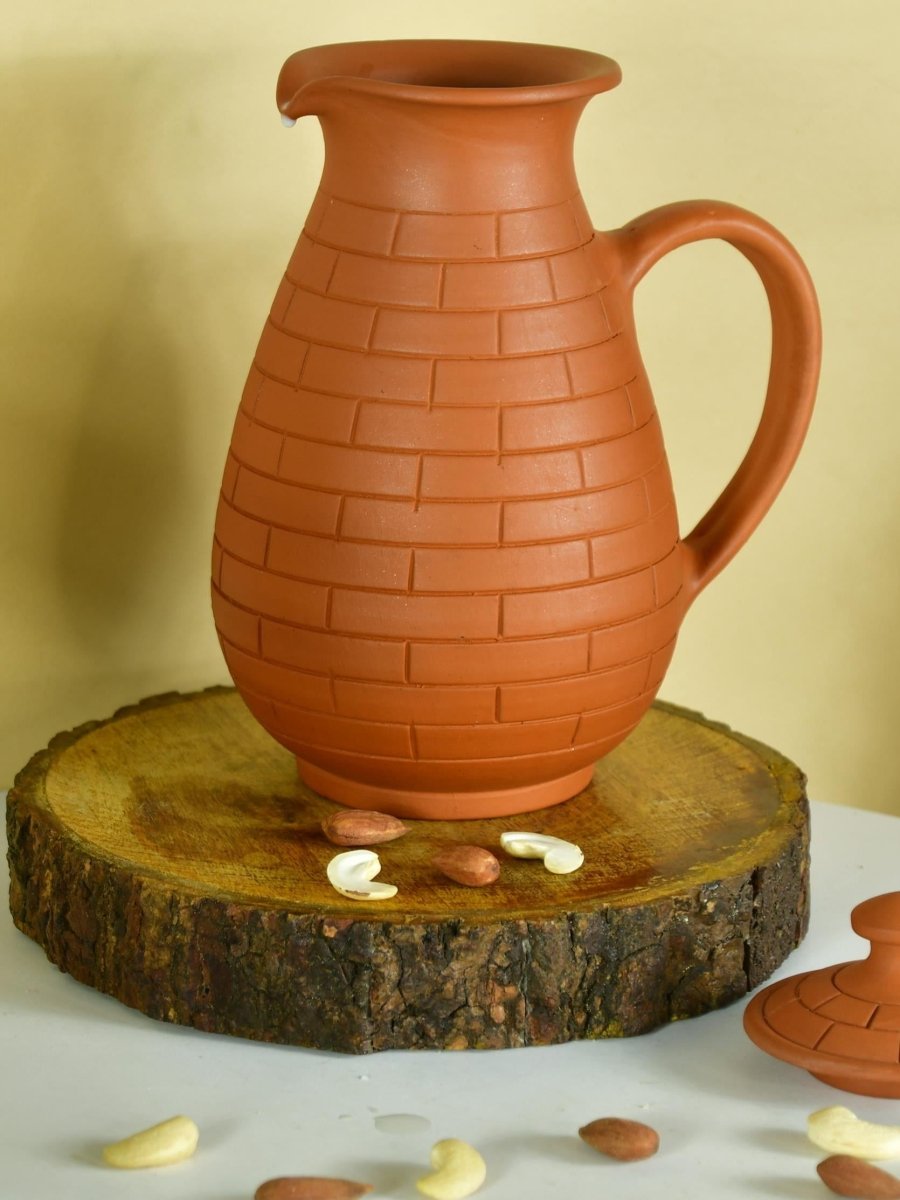 Sowpeace Earthy Elegance: Handcrafted Jug for Every Sip & Stash